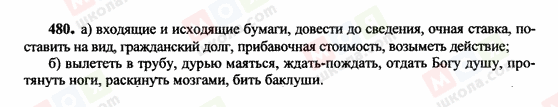 ГДЗ Російська мова 10 клас сторінка 480