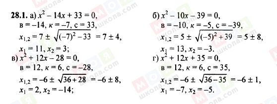 ГДЗ Алгебра 8 класс страница 28.1