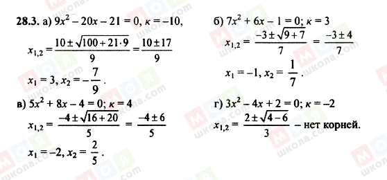 ГДЗ Алгебра 8 класс страница 28.3