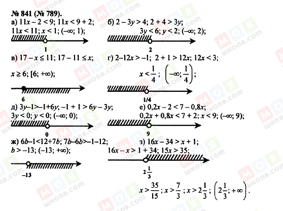 ГДЗ Алгебра 8 класс страница 841 (789)