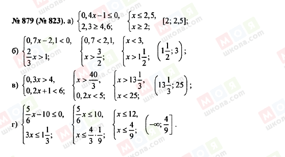 ГДЗ Алгебра 8 клас сторінка 879 (823)