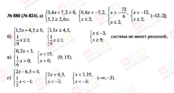 ГДЗ Алгебра 8 класс страница 880 (824)