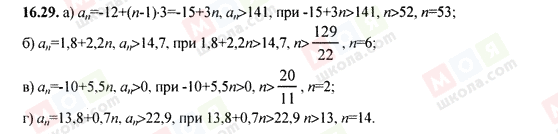 ГДЗ Алгебра 9 класс страница 16.29