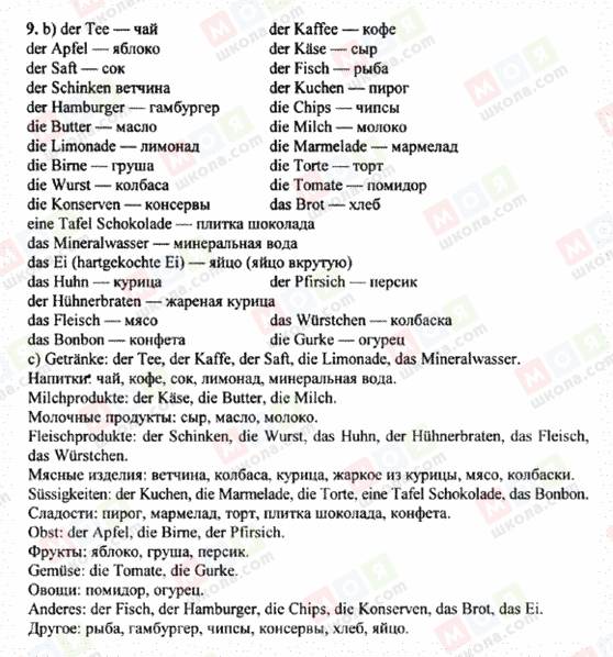 ГДЗ Німецька мова 8 клас сторінка 9