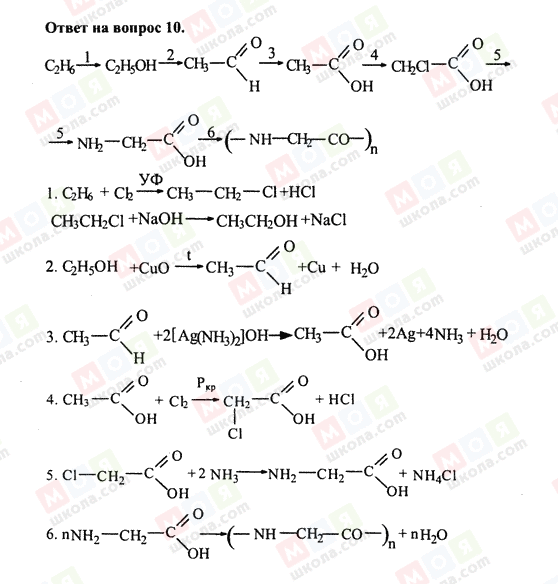 ГДЗ Химия 10 класс страница 10