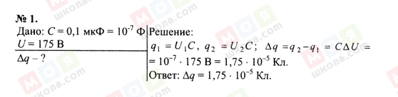 ГДЗ Фізика 10 клас сторінка 1