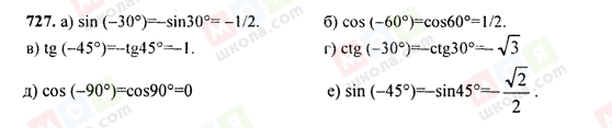 ГДЗ Алгебра 9 клас сторінка 727