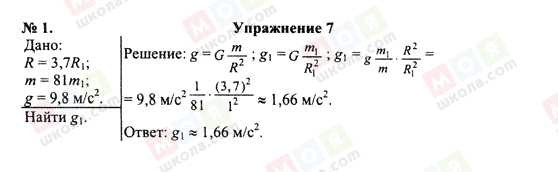 ГДЗ Фізика 10 клас сторінка 1