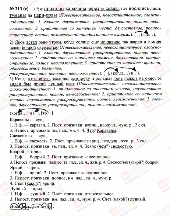 ГДЗ Русский язык 10 класс страница 213(с)