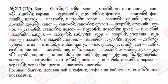 ГДЗ Російська мова 10 клас сторінка 217(170)