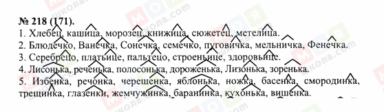 ГДЗ Російська мова 10 клас сторінка 218(171)