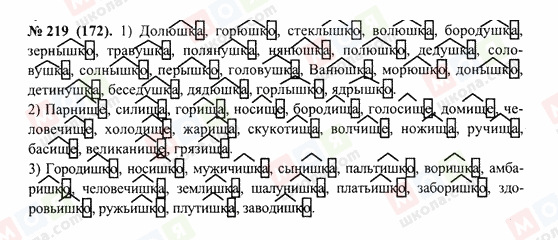 ГДЗ Російська мова 10 клас сторінка 219(172)