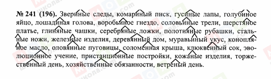 ГДЗ Російська мова 10 клас сторінка 241(196)