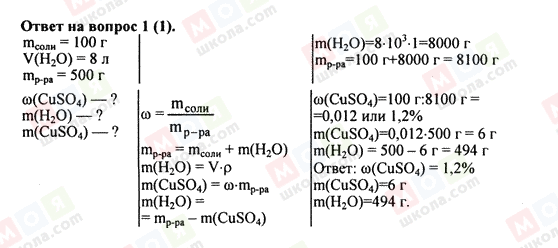 ГДЗ Химия 8 класс страница 1