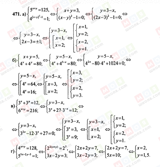 ГДЗ Алгебра 10 клас сторінка 471