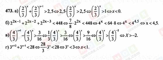 ГДЗ Алгебра 10 класс страница 473