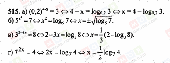 ГДЗ Алгебра 10 класс страница 515