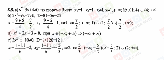 ГДЗ Алгебра 9 класс страница 8.8