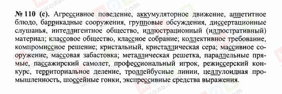 ГДЗ Російська мова 10 клас сторінка 110(c)