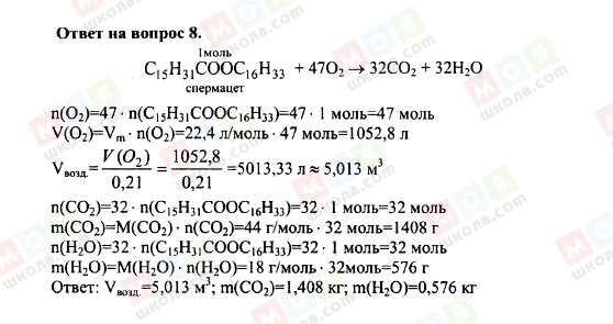 ГДЗ Химия 10 класс страница 8