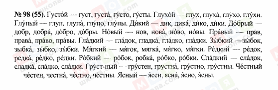 ГДЗ Російська мова 10 клас сторінка 98(55)