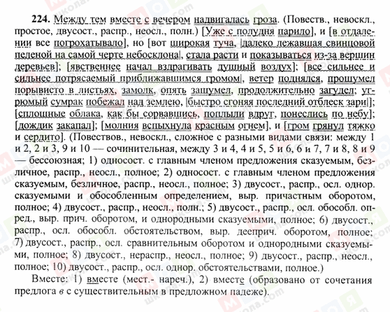 ГДЗ Російська мова 10 клас сторінка 224