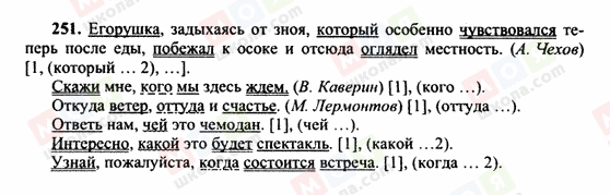 ГДЗ Російська мова 10 клас сторінка 251