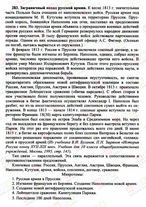 ГДЗ Російська мова 10 клас сторінка 283