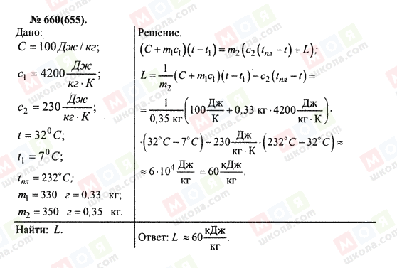 ГДЗ Физика 10 класс страница 660