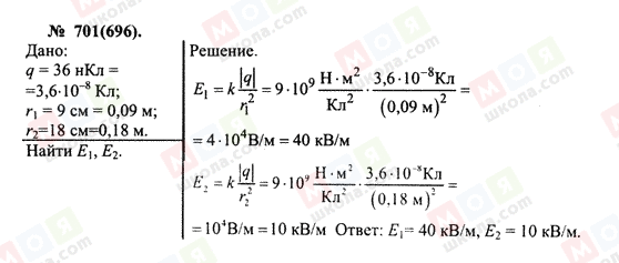 ГДЗ Физика 10 класс страница 701