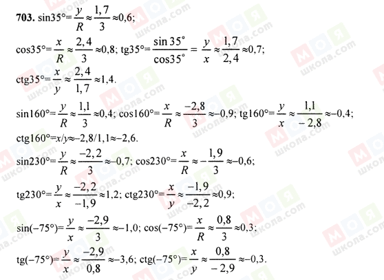 ГДЗ Алгебра 9 класс страница 703