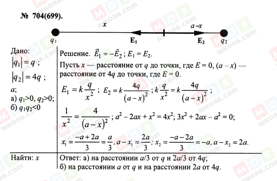 ГДЗ Физика 10 класс страница 704