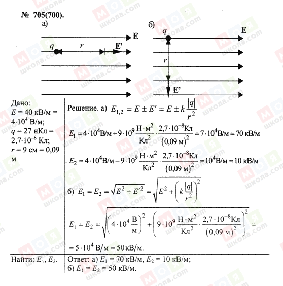 ГДЗ Физика 10 класс страница 705