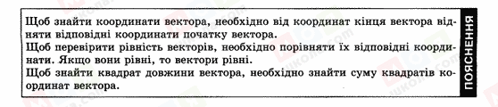 ГДЗ Геометрія 9 клас сторінка Пояснення Координати вектора