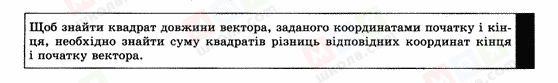 ГДЗ Геометрія 9 клас сторінка Пояснення Квадрат довжини вектора