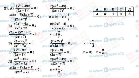 ГДЗ Алгебра 8 клас сторінка 21
