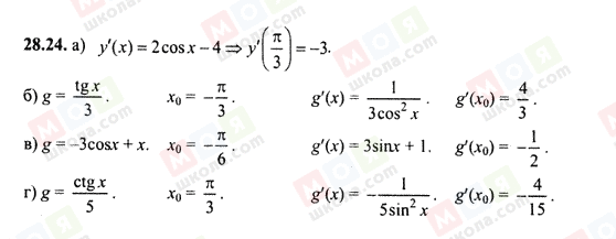 ГДЗ Алгебра 10 класс страница 28.24