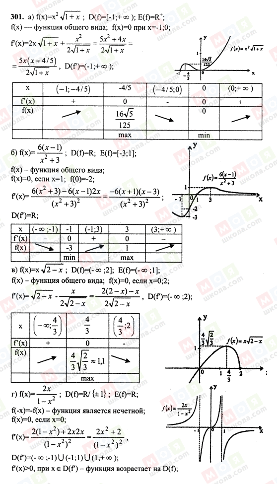 ГДЗ Алгебра 10 клас сторінка 301