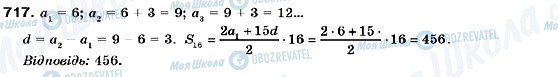 ГДЗ Алгебра 9 клас сторінка 717