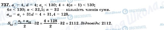 ГДЗ Алгебра 9 клас сторінка 737