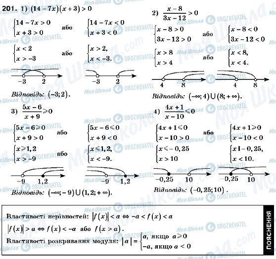 ГДЗ Алгебра 9 класс страница 201