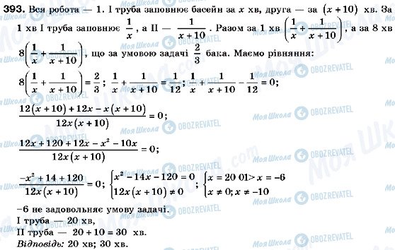 ГДЗ Алгебра 9 клас сторінка 393