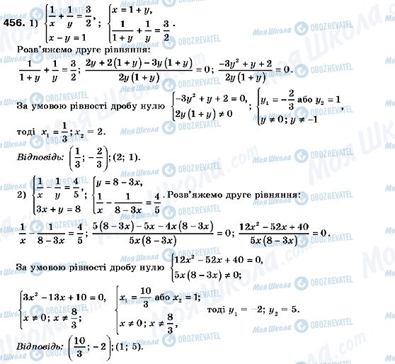 ГДЗ Алгебра 9 класс страница 456