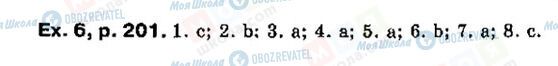 ГДЗ Англійська мова 9 клас сторінка P201, ex6