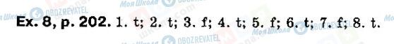 ГДЗ Англійська мова 9 клас сторінка P202, ex8