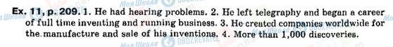 ГДЗ Англійська мова 9 клас сторінка P209, ex11