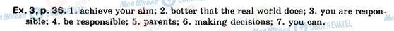 ГДЗ Англійська мова 9 клас сторінка P36, ex3