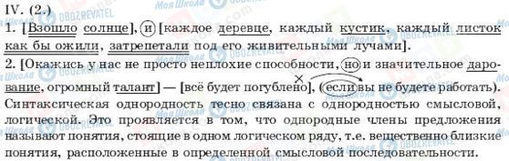 ГДЗ Російська мова 11 клас сторінка IV(2)