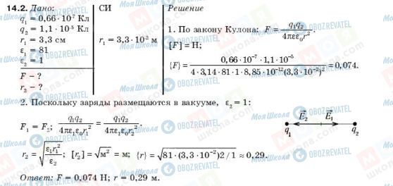 ГДЗ Физика 10 класс страница 14.2