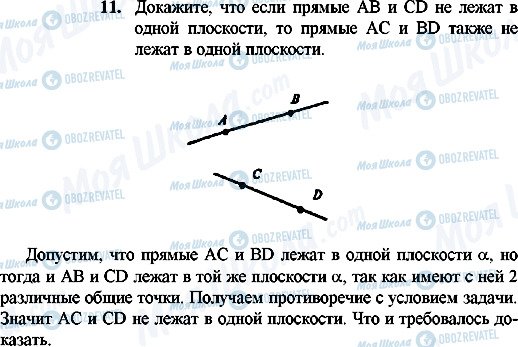 ГДЗ Геометрія 10 клас сторінка 11